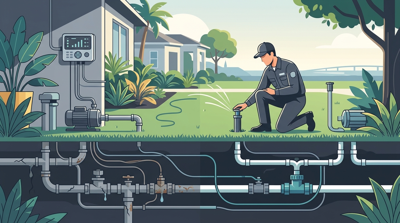Equipment Lifespan and Replacement Signs for Lawn Sprinkler System Contractor in Clearwater